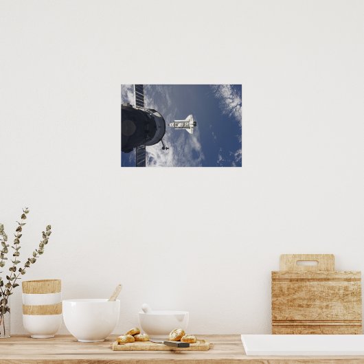 Poster Navette spatiale Atlantis et un vaisseau spatial r (Cuisine)