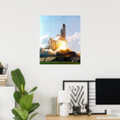 Poster navette spatiale Atlantis explose (Bureau à domicile)