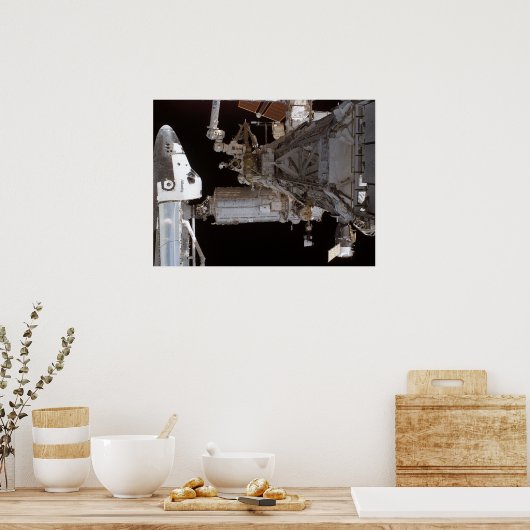 Poster Navette spatiale Atlantis & ISS (STS-115) (Cuisine)