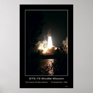 Poster Navette spatiale Atlantis Lift off - ...