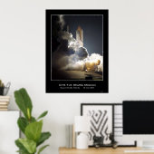 Poster Navette spatiale Atlantis Lift-off NASA STS-104 (Bureau à domicile)