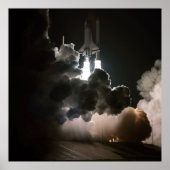 Poster Navette spatiale Challenger Night Launch (STS-8) (Devant)
