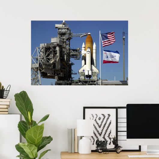 Poster Navette spatiale Columbia Préps (Bureau à domicile)