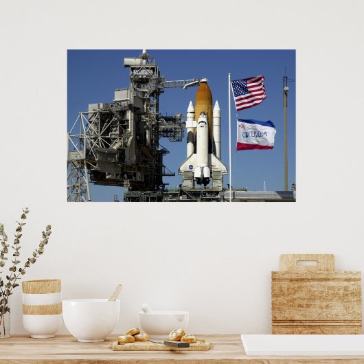 Poster Navette spatiale Columbia Préps (Cuisine)