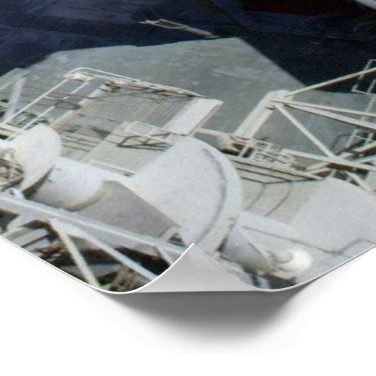 Poster Navette spatiale Columbia sur le plan de lancement (Coin)