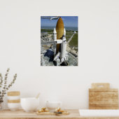 Poster Navette spatiale Columbia sur le plan de lancement (Cuisine)