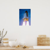 Poster Navette spatiale descendez dans l'affiche spatiale (Cuisine)