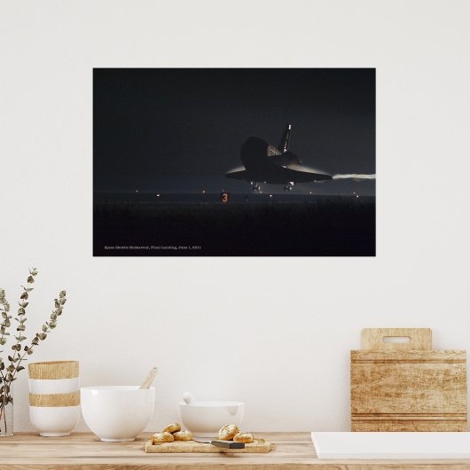 Poster Navette spatiale Endeavor, atterrissage final (Cuisine)