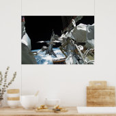 Poster Navette spatiale Endeavor & ISS (Cuisine)