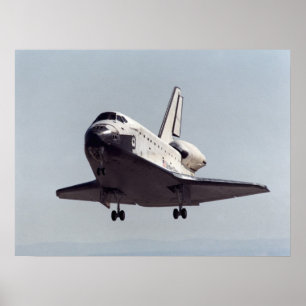 Poster Navette spatiale Endeavor se prépare à atterrir (S