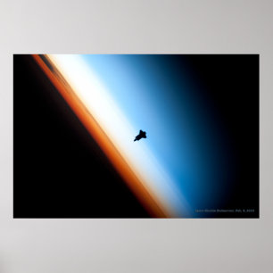 Poster Navette spatiale Endeavour Silhouette
