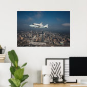 Poster Navette spatiale Endeavour sur Houston Texas (Bureau à domicile)