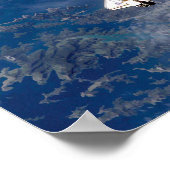 Poster Navette spatiale NASA Endeavor STS-113 Earth Orbit (Coin)