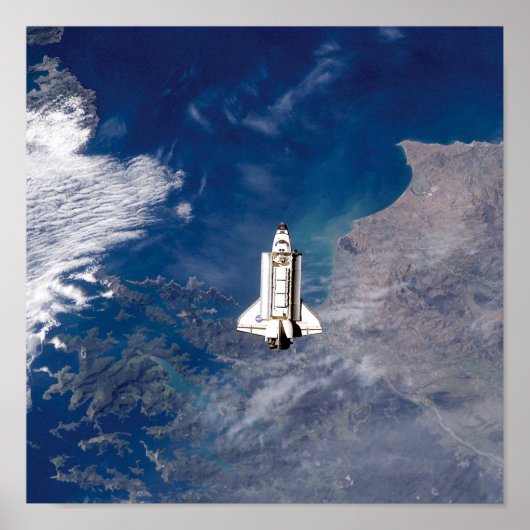 Poster Navette spatiale NASA Endeavor STS-113 Earth Orbit (Devant)