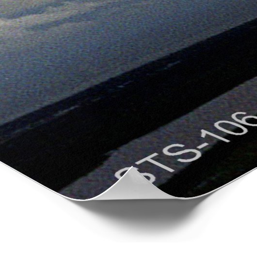 Poster Navette spatiale STS-106 en vol (Coin)