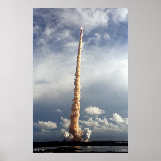 Poster Navette spatiale STS-106 en vol (Devant)