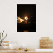 Poster Navette spatiale Terre Orbitale Nuit d'orbite spat (Cuisine)