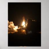 Poster Navette spatiale Terre Orbitale Nuit Spacecraft Ca (Devant)