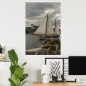 Poster Navigation Dans Le Port Imprimer (Bureau à domicile)