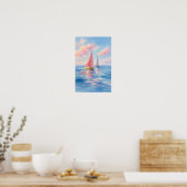 Poster Naviguer dans les mers de barbe à papa | Impressio (Cuisine)