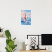 Poster Naviguer dans les mers de barbe à papa | Impressio (Bureau à domicile)