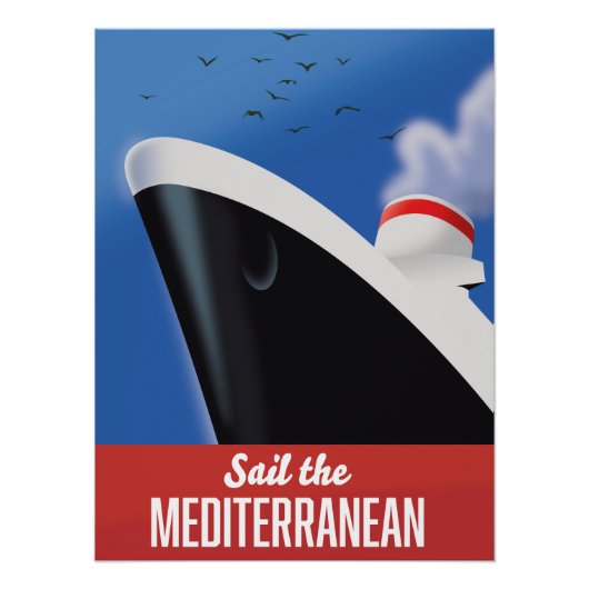 Poster Naviguer en Méditerranée (Devant)