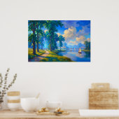 Poster Naviguer sur la rivière tranquille (Cuisine)