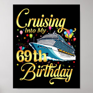 Poster Naviguer vers mon 69e anniversaire Croisière 69 an