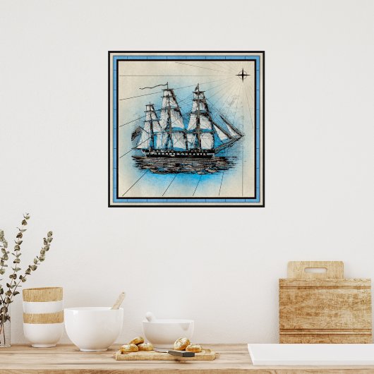 Poster navire (Cuisine)
