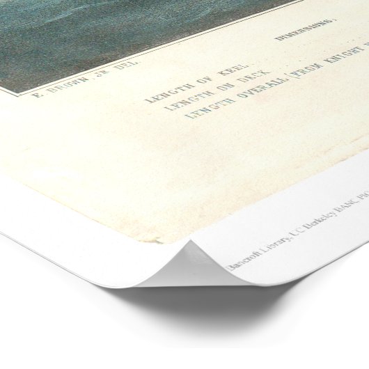 Poster Navire à Clipper "Flying Cloud" (0397A) (Coin)