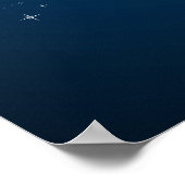 Poster Navire à fusée spatiale (Coin)