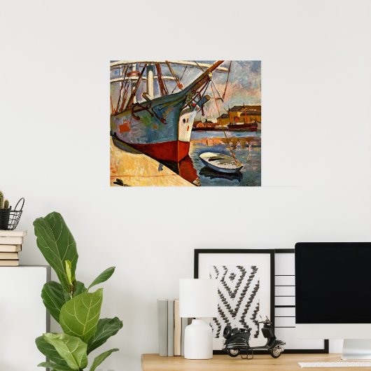 Poster Navire au Havre, Georges Braque, (Bureau à domicile)