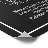 Poster Navire Clipper Flying Cloud - Plan PD (Coin)