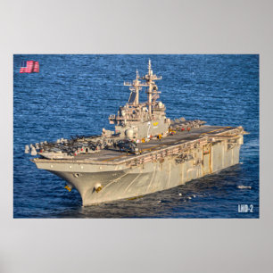 POSTER NAVIRE D'ASSAUT AMPHIBIEUX - LHD-2