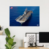 POSTER NAVIRE D'ASSAUT AMPHIBIEUX - LHD-3 (Bureau à domicile)