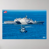 POSTER NAVIRE DE COMBAT LITTORAL - LCS-1 (Devant)