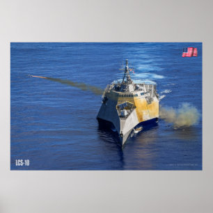 POSTER NAVIRE DE COMBAT LITTORAL - LCS-10