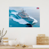 POSTER NAVIRE DE COMBAT LITTORAL - LCS-13 (Cuisine)