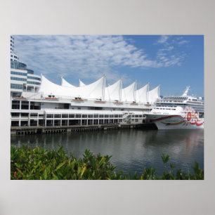 Poster Navire de croisière à Vancouver, C.-B. Canada