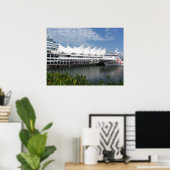 Poster Navire de croisière à Vancouver, C.-B. Canada (Bureau à domicile)