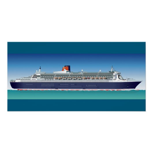 Poster Navire de croisière très détaillé (Devant)