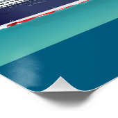 Poster Navire de croisière très détaillé (Coin)