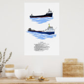 Poster Navire des Grands Lacs Histoire algomarine (Cuisine)