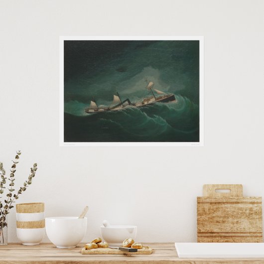 Poster Navire d'expédition...dans Storm (1261) (Cuisine)