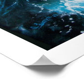 Poster Navire en mer dans la tempête (Coin)