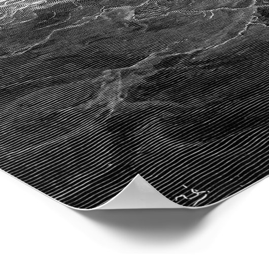 Poster Navire en mer tempétueuse (Coin)