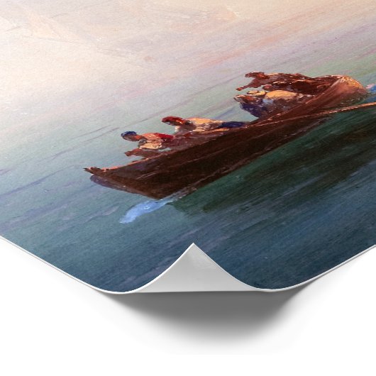 Poster Navire Ivan Aivazovsky paysage marin mer (Coin)