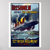 Poster Navire Lusitania (Devant)