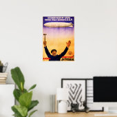 Poster Navire soviétique CCCP Propagation communiste russ (Bureau à domicile)