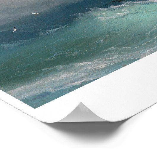 Poster Navire sur Stormy Seas Ivan Aivazovsky tempête (Coin)